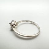 1ct CZ Solitaire Engagement Ring Sterling Silver Size M