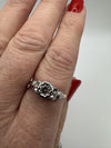 Vintage 18ct Gold & Platinum 0.20ct Diamond Solitaire Ring 750 Size O Engagement