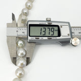 White Chunky 13mm Baroque Freshwater Pearl 20" Necklace & Magnetic Clasp