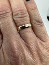 Antique Victorian 9ct Rose Gold Full Band / Ring 375 Size L (Birm 1900)
