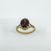 Vintage 9ct Gold 2ct Amethyst Solitaire Ring Size O - P (Birmingham 1994)