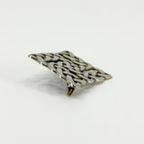Vintage Sterling Silver Square Celtic Brooch 925