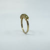 Vintage 9ct Yellow Gold 5x Stone 0.85ct Peridot Ring / Band 375 Size N Birm 2005