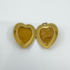 Vintage 9ct Gold Heart Locket Floral / Etched / Scroll Design Engraving 375 5.6g