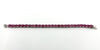 7.5" Sterling Silver 26ct Natural Ruby Tennis Bracelet 925