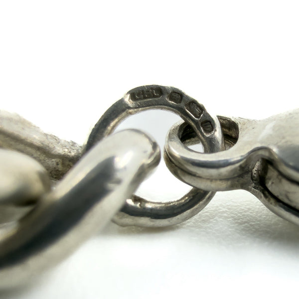 Chunky Vintage Sterling Silver 18” Figaro Chain 925 (Sheffield 1996)