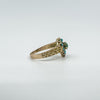 Antique 14ct Rose Gold Turquoise Heart Ring Size N