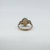 Antique 9ct Rose Gold 3ct Opal & Old Cut Diamond Ring 375 Size M