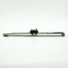 Antique Sterling Silver Fox & Horseshoe Bar Brooch 925