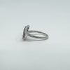 New Sterling Silver Ruby Double Angel Wings Ring 925 Size N - O