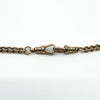 Vintage 9ct Rose Gold 18” Albert Chain Necklace Double Dog Clip & T-Bar 375