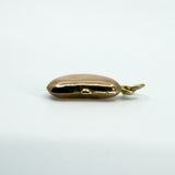 Tiny Antique 9ct Gold Rose Gold Lucky Bean Pendant / Charm 375