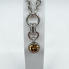 Ti Sento Milano Chunky Sterling Silver CZ & Citrine Pendant & Chain