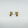 Vintage 9ct Gold 7.7mm Cultured Pearl Stud Earrings 375