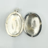 Vintage Oval Foliate Engraved Locket in Sterling Silver 925 (1993)