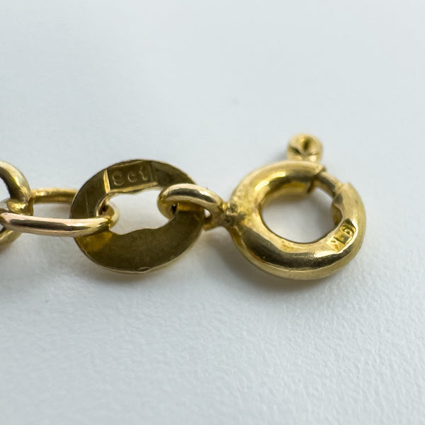 Vintage 9ct Gold 16” Rolo Chain / Necklace 375 ( 1987 )