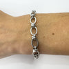 Sterling Silver Oval Links Chain 8” Bracelet