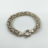 Chunky Sterling Silver Byzantine Bracelet 925 Heavy 28g