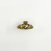 Vintage 9ct Gold Irish Claddagh Ring 375 Size Q - R 
