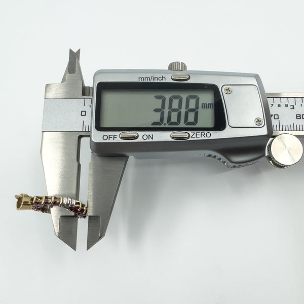 Vintage 9ct Gold 1.60ct Ruby & Diamond Pendant / Charm 375 (Birmingham 1989)