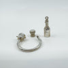 Rare Sterling Silver Tiffany & Co. Champagne Bottle Keyring / Pendant 925