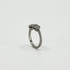 Vintage Platinum 1.60ct Diamond Trilogy Ring 950 Size L