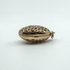 Vintage 9ct Rose Gold Large Chunky Oval Engraved Open Work Locket Pendant 375