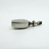 Chunky Sterling Silver Vintage Perfume / Poison Bottle Engraved Pendant 925