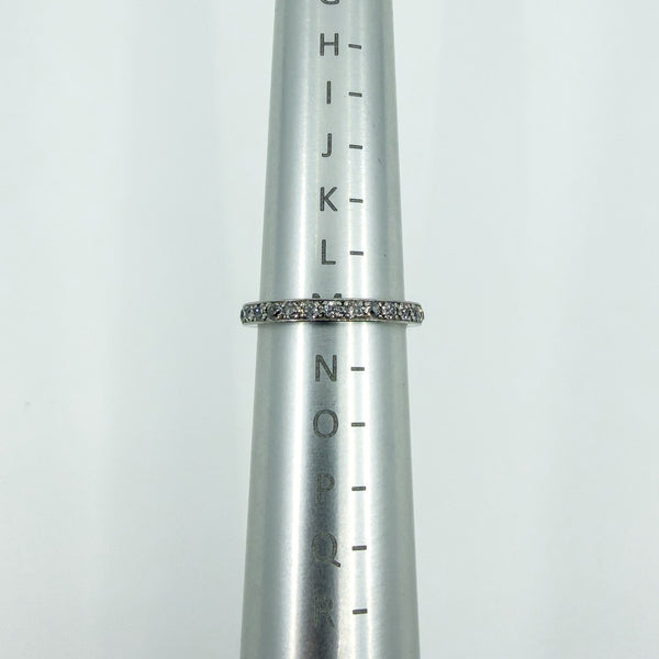 Antique Platinum Old Cut Diamond Full Eternity Band / Ring Size L - M