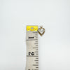Vintage 9ct Gold Heart CZ Pendant 