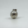 Vintage Sterling Silver Chunky Orb Photo Locket 925 Heavy 20g