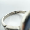 Vintage Sterling Silver Wedgewood Blue Jasper Ware Cameo Ring 925 Size J - K