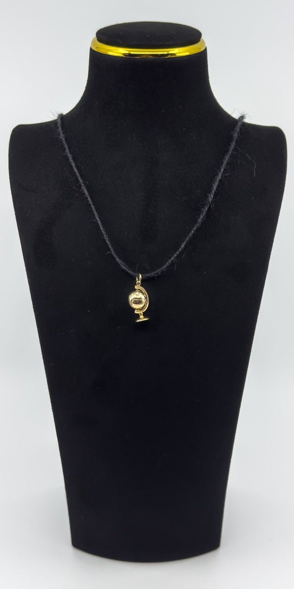 Unusal Vintage 9ct Gold Articulated Globe Pendant  / Charm 375 (Birmingham 1975)