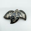 Vintage Siam Blue Enamel Brooch in Sterling Silver 925 