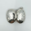 Vintage Oval Foliate Engraved Locket in Sterling Silver 925 (1993)