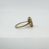 Vintage 9ct Gold Small Left Facing Carved Cameo Ring 375 Size P 