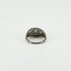 Art Deco Platinum 1ct Diamond Trilogy Ring 950 Size M - N