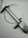 Modernist Contemporary Sterling Silver Collar Torque Choker 925 Heavy 34g