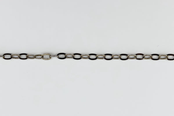 Vintage Sterling Silver Oval Links 7.5" Bracelet 925