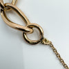 Vintage 9ct Rose Gold Oval Links 8” Bracelet 375 (Birmingham 1945)