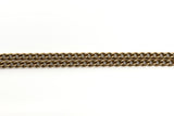 Vintage 9ct Rose Gold 18” Albert Chain Necklace Double Dog Clip & T-Bar 375