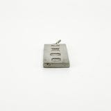 Large Chunky Vintage Sterling Silver Ingot Pendant 925 (Birm 1978)