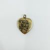 Vintage 9ct Gold Heart Locket Floral / Etched / Scroll Design Engraving 375 5.6g