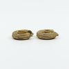 Vintage Chunky Twisted 9ct Gold Mesh Hoop Earrings 375