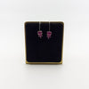 Sterling Silver 4.60ct Ruby Dangle Drop Earrings on Shepherd Hooks 925
