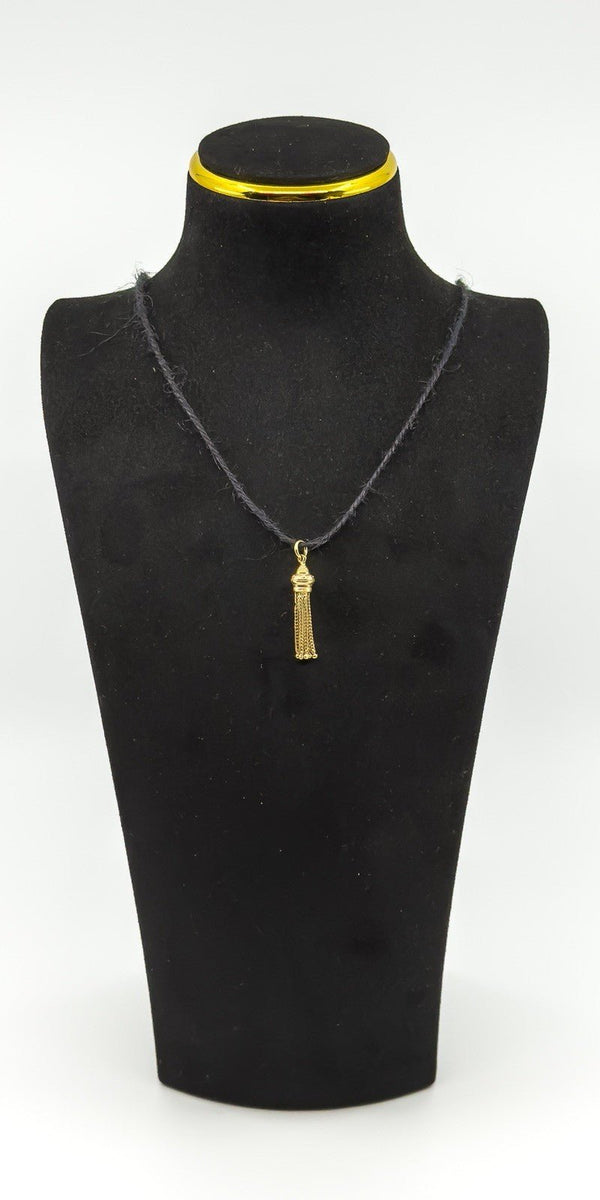 Vintage 9ct Gold Albertina Tassel Pendant / Charm 375