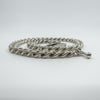 Vintage Chunky Sterling Silver Curb Links 16” Chain / Necklace & T-Bar 925 85g