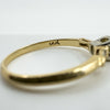 Vintage 14ct Gold 0.25ct Diamond Solitaire Ring 585 Size M 1/2