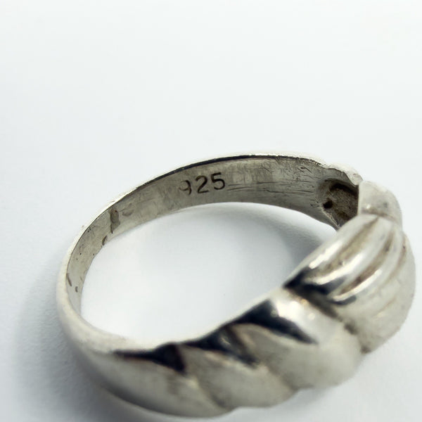 Vintage Sterling Silver Pinky Ring 925 Size G - I Kids / Children
