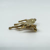 Large Vintage 9ct Gold Equestrian Horse Brooch 375